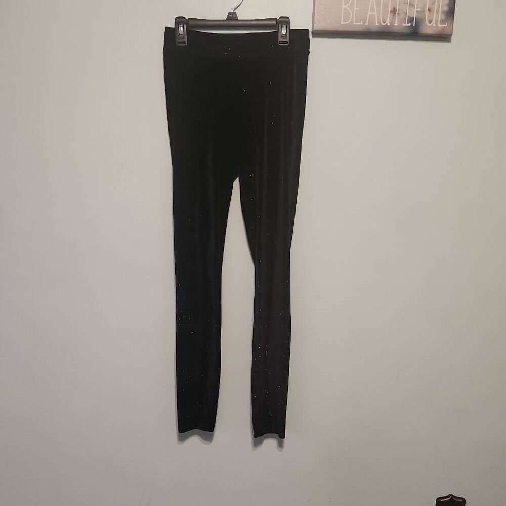 Victoria's Secret PINK size S Black Sparkle Leggings